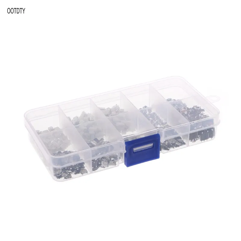 

500 Pcs 10 Value Momentary Tactile Push Button Switch Mini Micro PCB