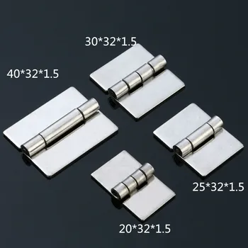 

JD 10pcs 304 Stainless Steel Hinge Polishing Industrial Furniture Hardware Accessories Metal Welding Hinge