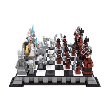 

AUSINI 27907 1142PCS Castle Series international chess Model Building Blocks Sets minis Kids Bricks Toys Bringuedos DIY LEGOINGS