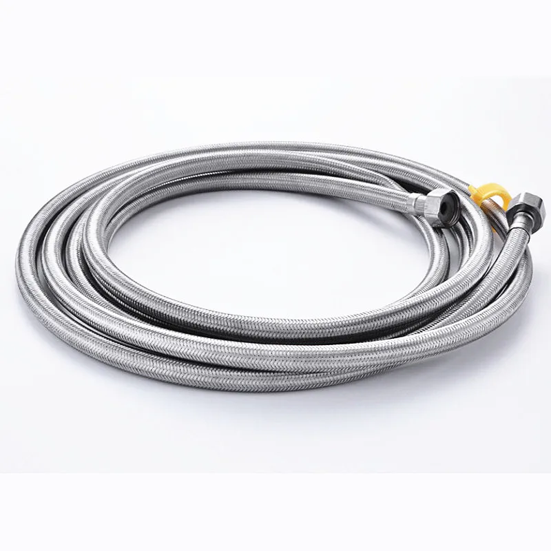 Various specifications 304 stainless steel braided hose,Hot and cold water pipes,Double Lock