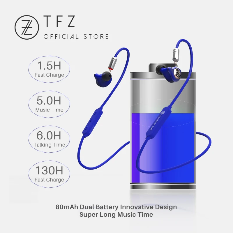 Ароматный Zither TFZ Новый Air King Bluetooth наушники в ухо HD Динамический драйвер HIFI монитор