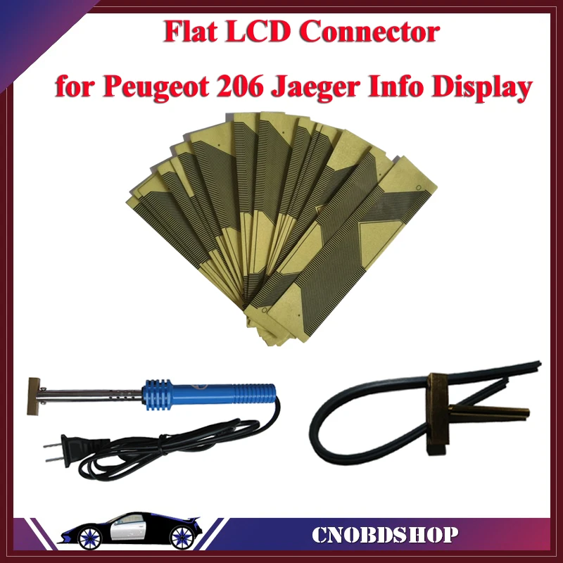 

For 5pcs/lot Flat LCD connector for Flat LCD Connector for Peugeot 206 Jaeger dashboard+ 1pcs Soldering Iron Welding Gun Tool