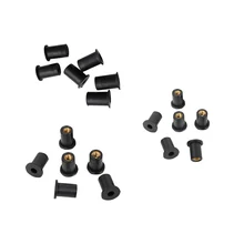 18 шт. резиновые хорошо гайки с M4 M5 M6 латунные втулки 4 мм 5 мм 6 микрометр Wellnuts мотоцикл ветровое стекло