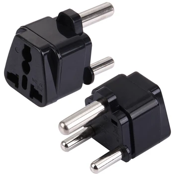 

5PCS Portable Universal Plug to (Large) South Africa Plug Adapter Power Socket Travel Converter