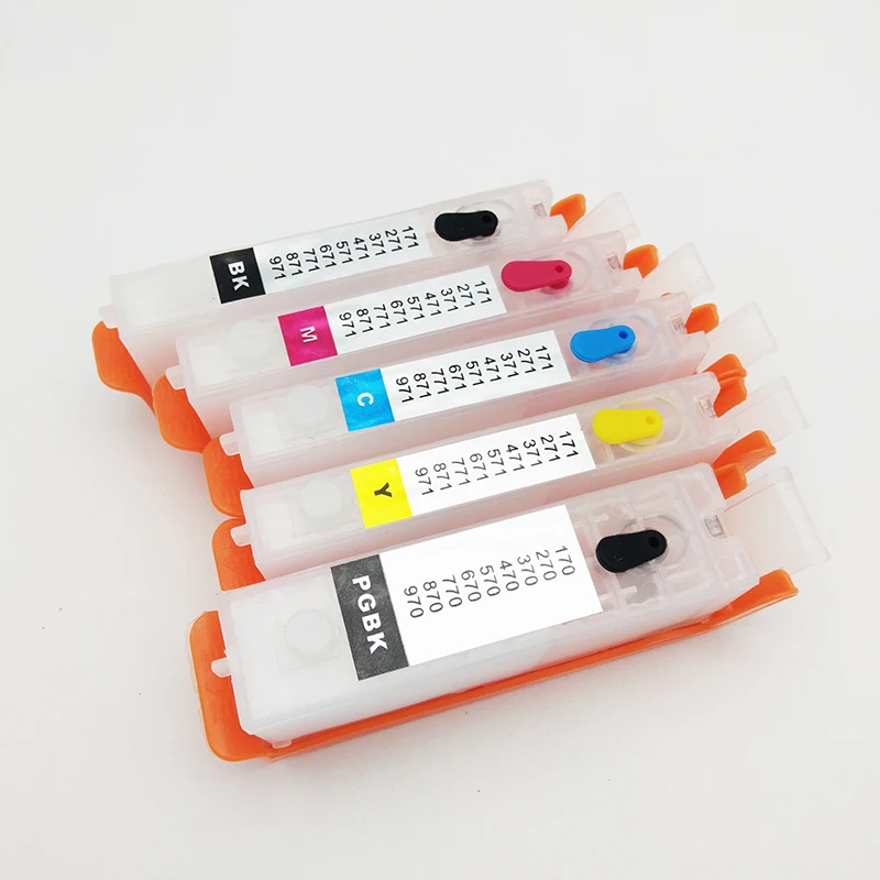 

PGI-570 for Canon PGI 570 CLI-571 Empty Refillable Ink Cartridge for Canon PIXMA MG5750 MG5751 MG5752 MG5753 MG6850 MG6852