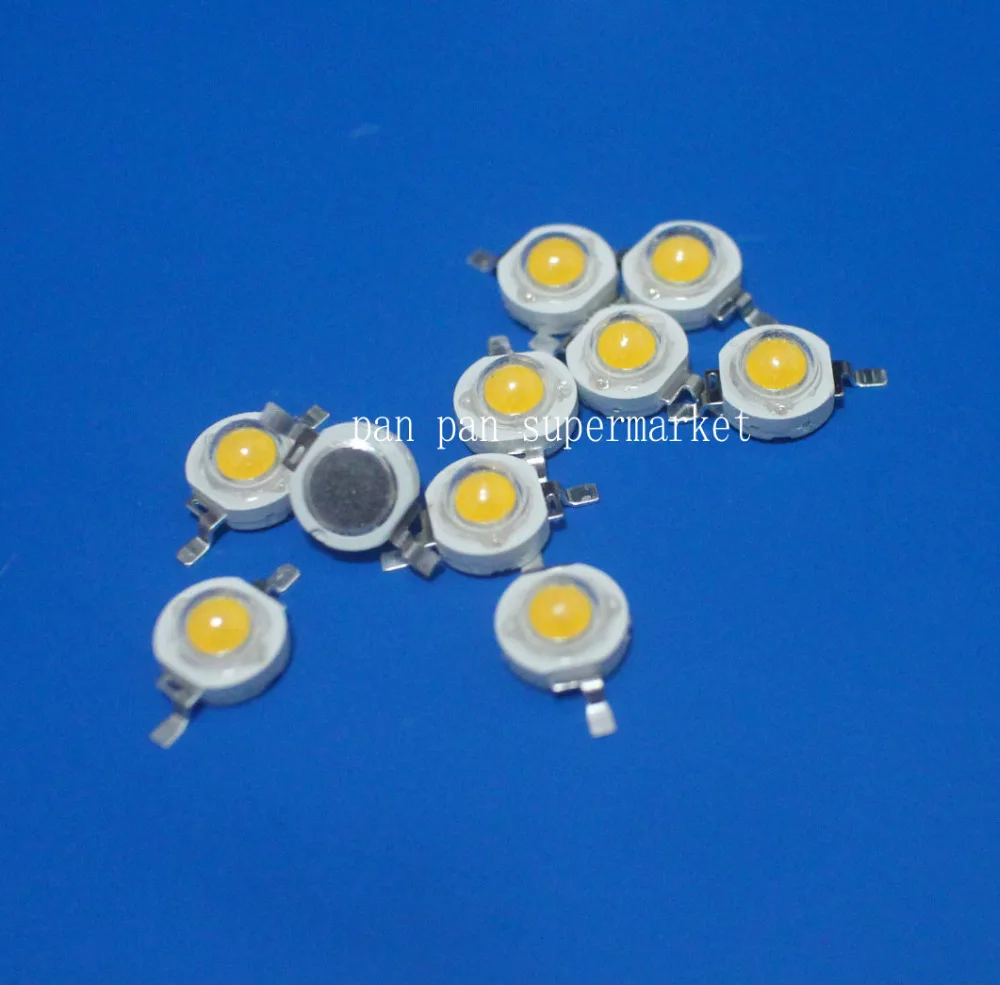 50 pcs Real Watt Completo 3 W de Alta Potência da lâmpada lâmpada LED Diodos SMD LEDs branco 110-120LM Chip Para 3 W-18 W luz Do Ponto Downlight