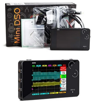 

Mini Oscilloscope Digital Storage Oscilloscope Kit 4 Channel 100MS/S 3 Inch LCD Display Pocket-Sized USB Oscilloscopio DS213