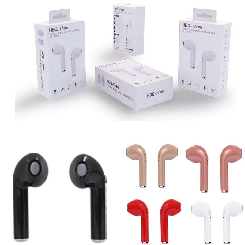 bilder für Neue Ankunft HBQ i7 TWS Twins Wahre Drahtlose Ohrhörer Mini Bluetooth V4.2 DER Stereo Headset Sport Kopfhörer Für iPhone 7 Galaxy S bilder für Neue Ankunft HBQ i7 TWS Twins Wahre Drahtlose Ohrhörer Mini Bluetooth V4.2 DER Stereo Headset Sport Kopfhörer Für iPhone 7 Galaxy S