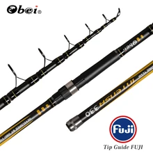 Tele carpa vara de pesca telescópica portátil profissional ultra leve especialista viagem 3.3m 3.6 3.25lbs obei