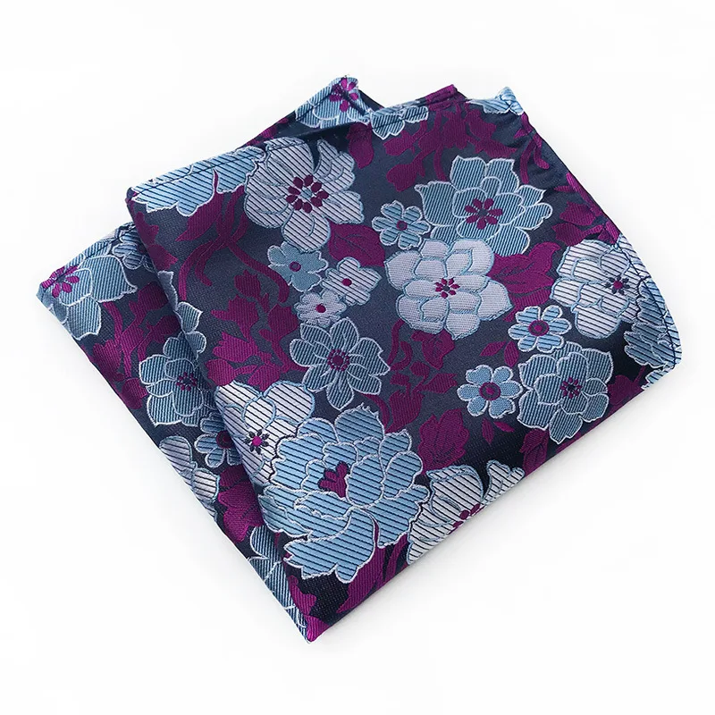 2018 25cm*25cm Flower Pocket Square for Man Silk Paisley Jacquard Weave Handkerchief Suit Pocket Square Wedding Hanky for Men luxury brand floral hanky 100% silk pocket square handkerchief 25 25cm men paisley jacquard woven scarf party towel ascot tie