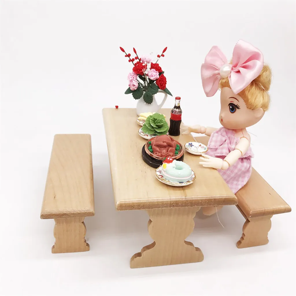 Kids House Miniature Furniture Accessory 1:12 Dollhouse Miniature Furniture Wooden Kitchen Dinette Table Chair Toy 2019 L425 Kids House Miniature Furniture Accessory 1:12 Dollhouse Miniature Furniture Wooden Kitchen Dinette Table Chair Toy 2019 L425