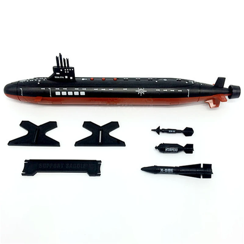 

1pc/lot Submarine Kids Toys Action Figures Model Building Boat Miniatura 1:300 Model Airplane Model Toys Gift 42.5*9.5cm