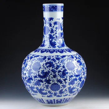 

Jingdezhen ceramics porcelain vase vase celestial landing large modern Home Furnishing handicrafts