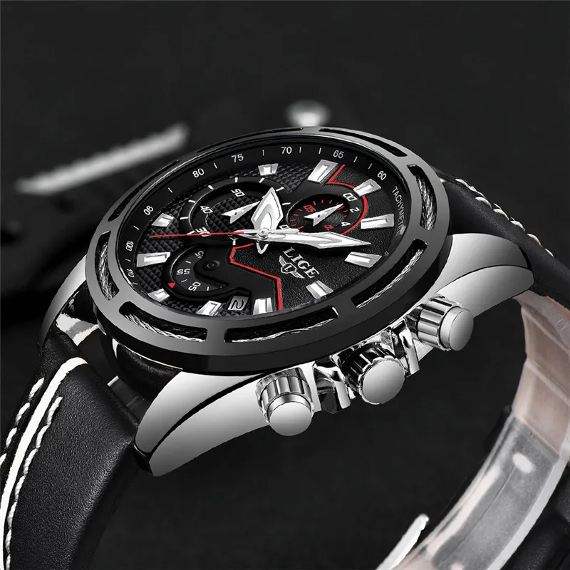 

Mens Watch Trendy Sports Watches Luxury Big Dial Chronograph Watch Waterproof Fashion Casual Quartz Wristwatch Relogio Masculin