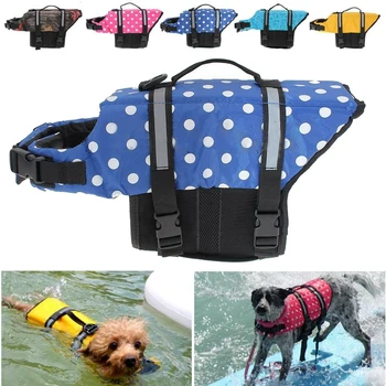 

Faroot Pet Dog Cat Saver Life Jacket Vest Reflective Preserver Aquatic Sailing