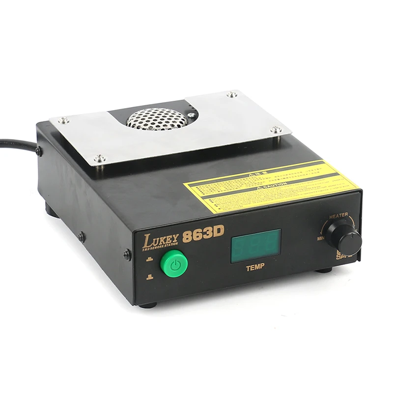 Lukey 863D ESD BGA Регулируемая паяльная станция цифровой подогреватель PCB preheat и распайки воздуха пистолет паяльная станция