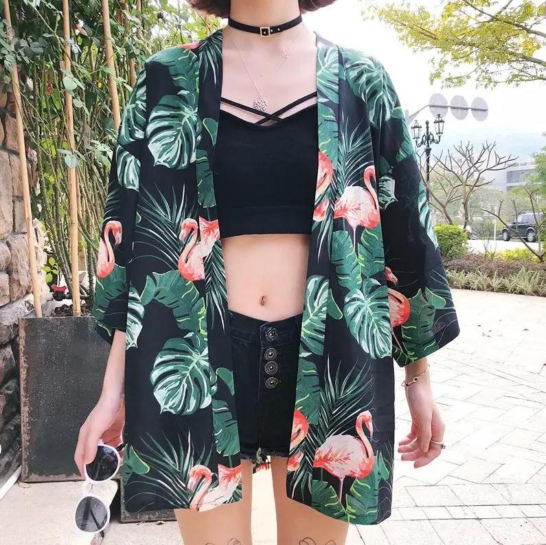 Традиционное японское кимоно yukata женское японское короткое платье свободная одежда kimomo японский кардиган кимоно Японские Женские haori - Color: Style 12