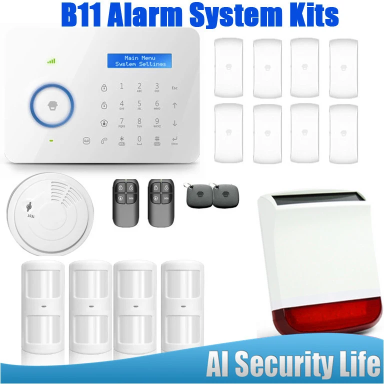 

Etiger Hot selling Chuango B11 Dual network PSTN and GSM burglar Security Alarm System P488kit