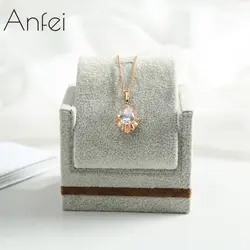 ANFEI Хит продаж Цепочки и ожерелья Организатор Высокое Класс пух Съемная Jewelry Дисплей стойки Для женщин украшения хранения GA3912