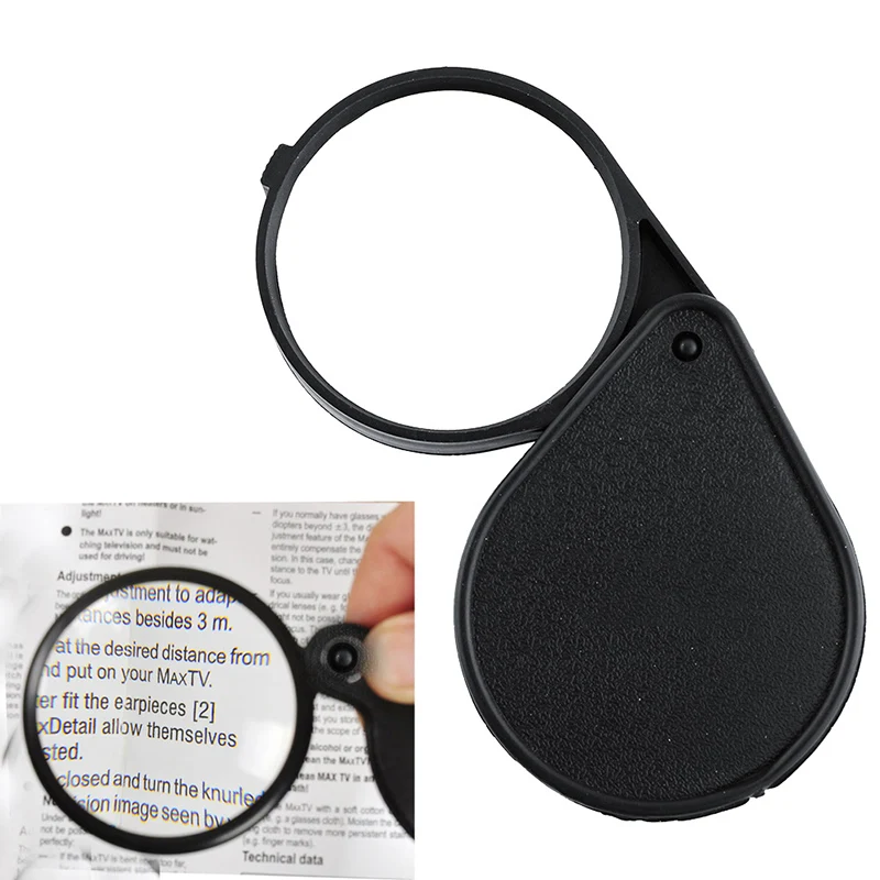 Pop Folding 10X Mini Pocket font b Jewelry b font Magnifier Magnifying Eye Glass Loupe Lens