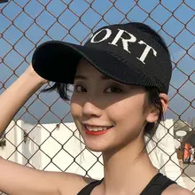 Унисекс, летние топы с буквами, эластичная трикотажная сетчатая бейсболка с широкими полями, защита от УФ-лучей, для спорта, гольфа, тенниса, пляжа, солнцезащитный козырек, шляпа