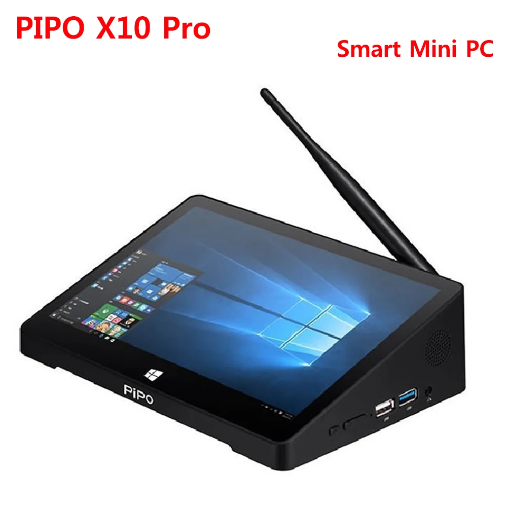 Pipo X10 Pro Smart 4 ГБ DDR3 64 Гб ПЗУ четырехъядерный Мини ПК 2,4G WiFi 100 Мбит/с Bluetooth 4,0 10,8 дюймовый сенсорный экран медиаплеер