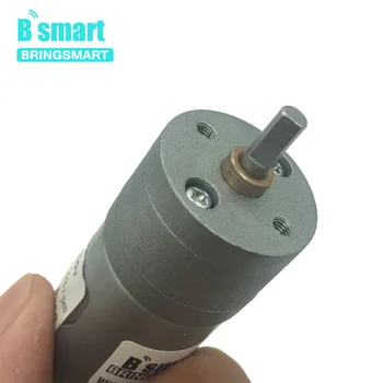 

Bringsmart JGA25-280 DC Gear Motor 12V 6V Mini Carbon Brush Geared Electric Motor Smart Car DIY Toys Strong Magnetic DC Reducer