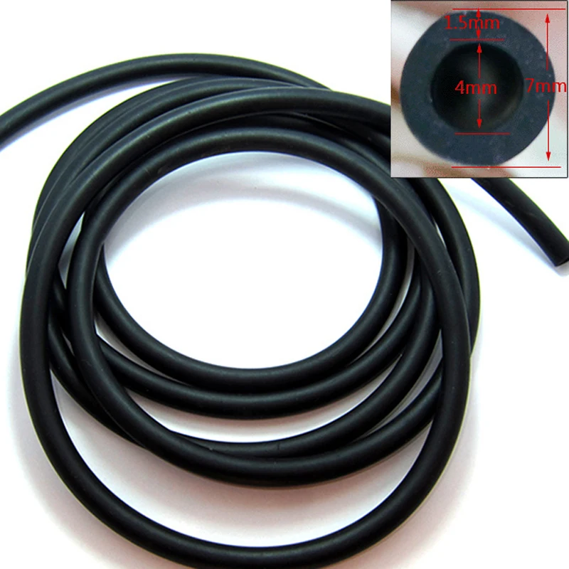 

4mm x 7mm General auto wipers water pipe water spray nozzle connecting tube rubber hose for car