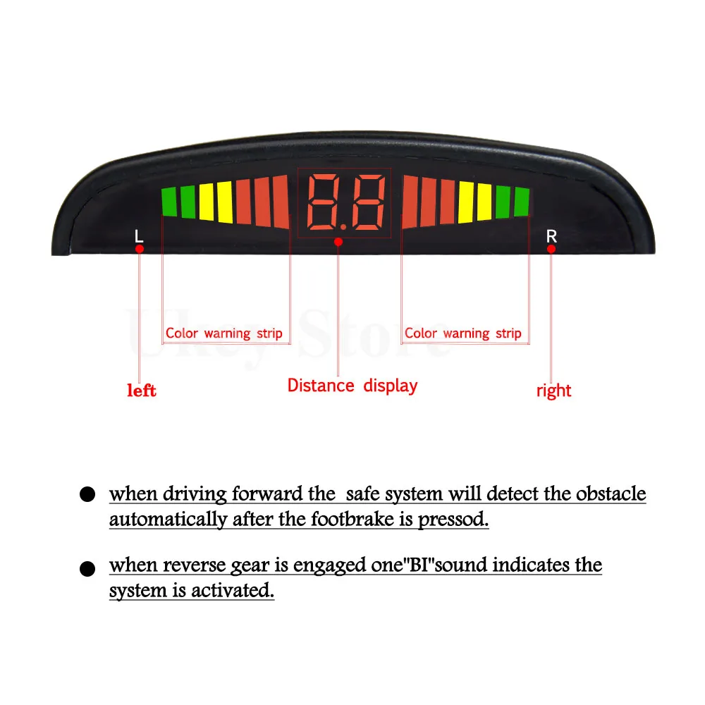 OkeyTech PZ300 6 Новый универсальный зуммер Автомобильный датчик парковки с датчиками s