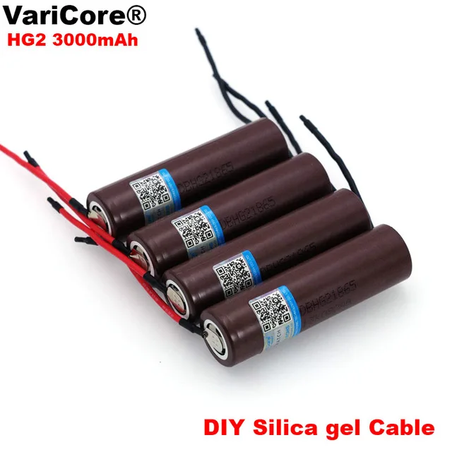 6 шт. .. VariCore HG2 3000 мАч литий ионный аккумулятор 18650 3 7 В перезаряжаемая батарея 20А