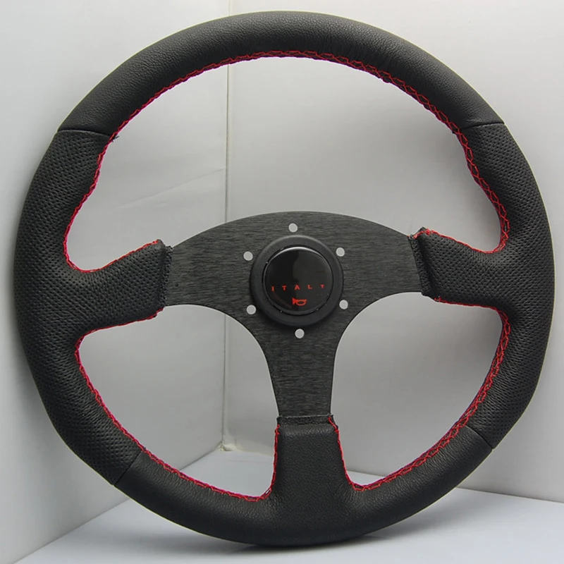 14 inch Modified steering wheel pvc leather steering wheel automobile