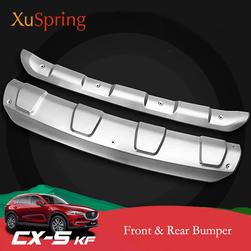 

Car Front Rear Bumpers Cover Garnish Strips Guard Moulding Protective Accessories For Mazda CX5 CX-5 2017 2018 2019 KF