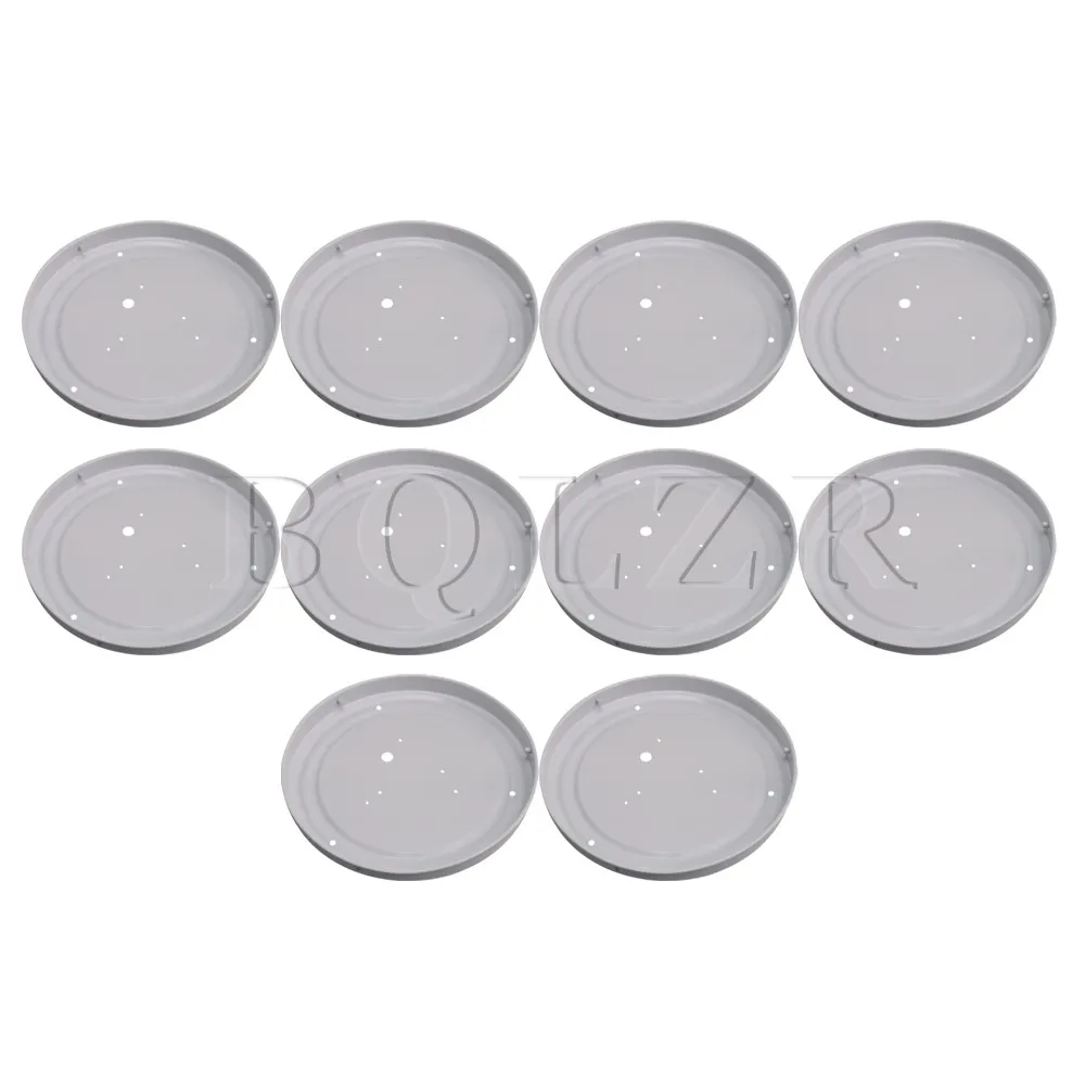 BQLZR 23x2,1 см с круглым белым циферблатом и потолочный светильник раковина крепление с металлической пластиной шасси установки домашнее украшение набор аксессуаров 10