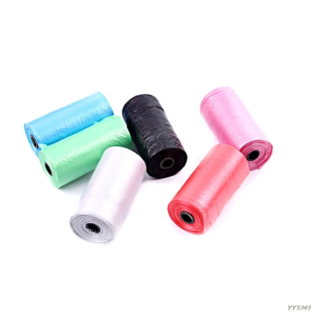 

NEW 1 Roll Pet Dog Garbage Travel Clean-up Bag Pick Up Waste Poop Bag Refills Supply Y110-Dropshipping