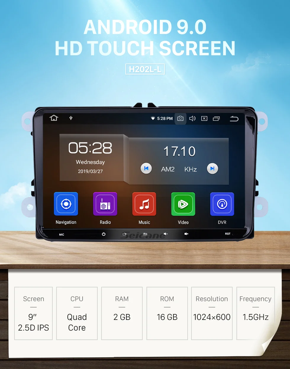 Sale Seicane Android 9.0 9 inch Car multimedia Player GPS Navigation for VW Volkswagen Scirocco Golf Polo Passat b5 Jetta Tiguan 0