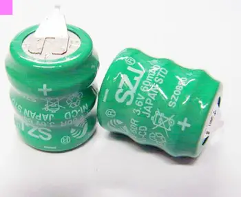 

20PCS Original SZL 3.6V60mAh rechargeable 60MA3.6V lithium battery nickel-cadmium rechargeable battery 2 foot 15mm*19mm