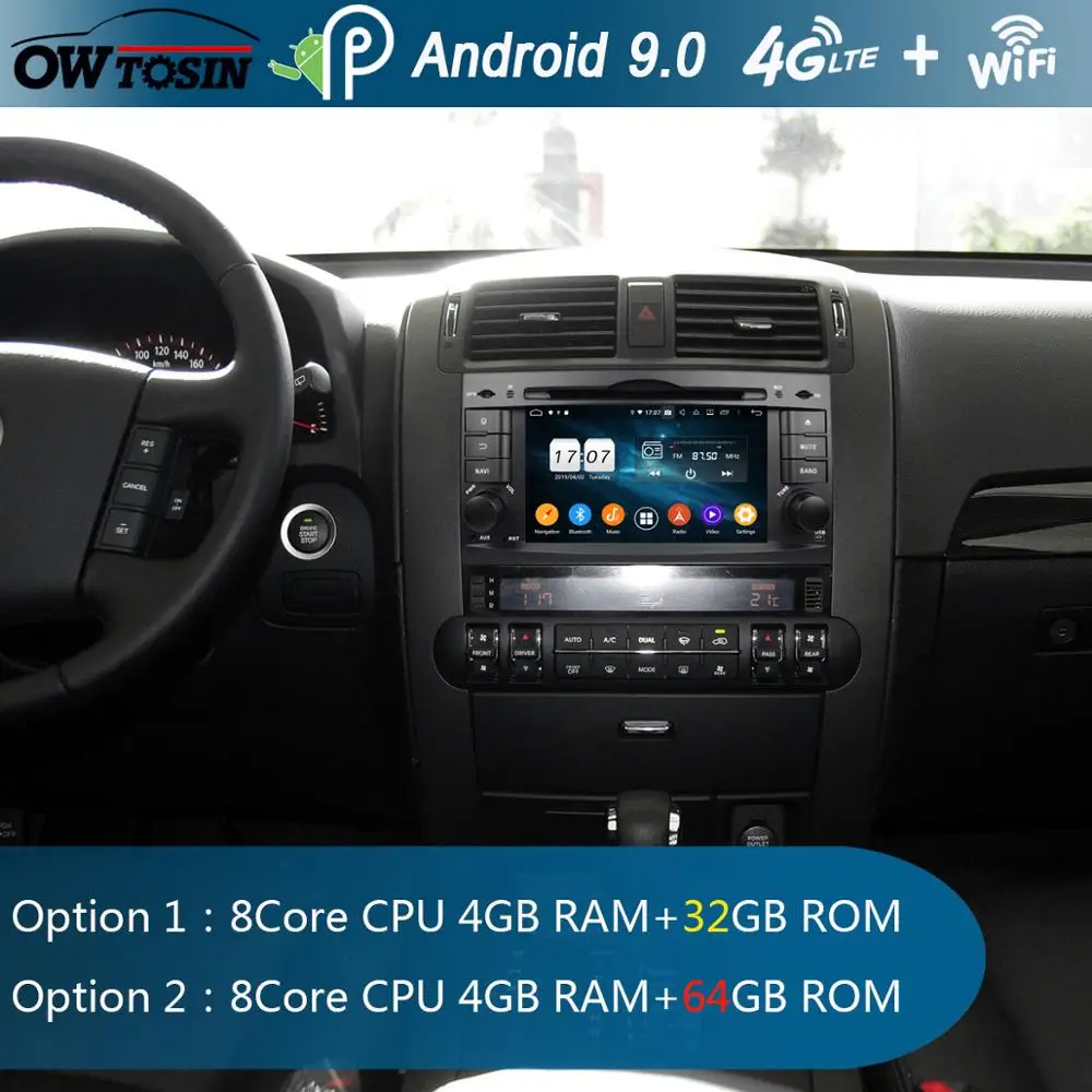 7 &quotIPS Octa 8 Core 4 Гб RAM + 64 ROM Android 9 0 Автомобильный DVD Радио GPS Navi для Kia Mohave Borrego 2008-2015 DSP
