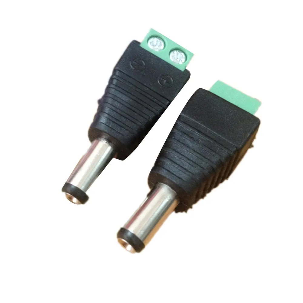 

10 Pcs DC Power Adapter No Welding DC Female Head Tape Terminal DC Female Plug 5.5* 2.1mm DC Power Converter Built-in Terminals