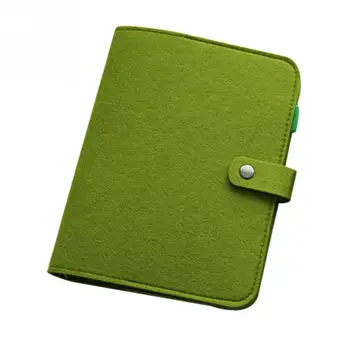 

1pcs notebook A5 A6 simple snap felt felt binder notebook diary office binder material light gray dark gray army green