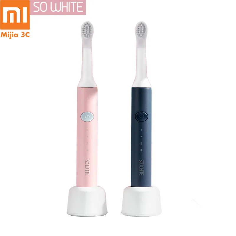 

Newest Xiaomi Mijia SO WHITE Sonic Electric Toothbrush IPX7 Waterproof Deep Clean Inductive Charging Acoustic Vibration Cleaning