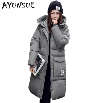 

Winter Coat Women Parka Jacket Cotton Wadded Warm Hooded Loose Womens Winter Jackets and Coats Plus Size X-Long XC001