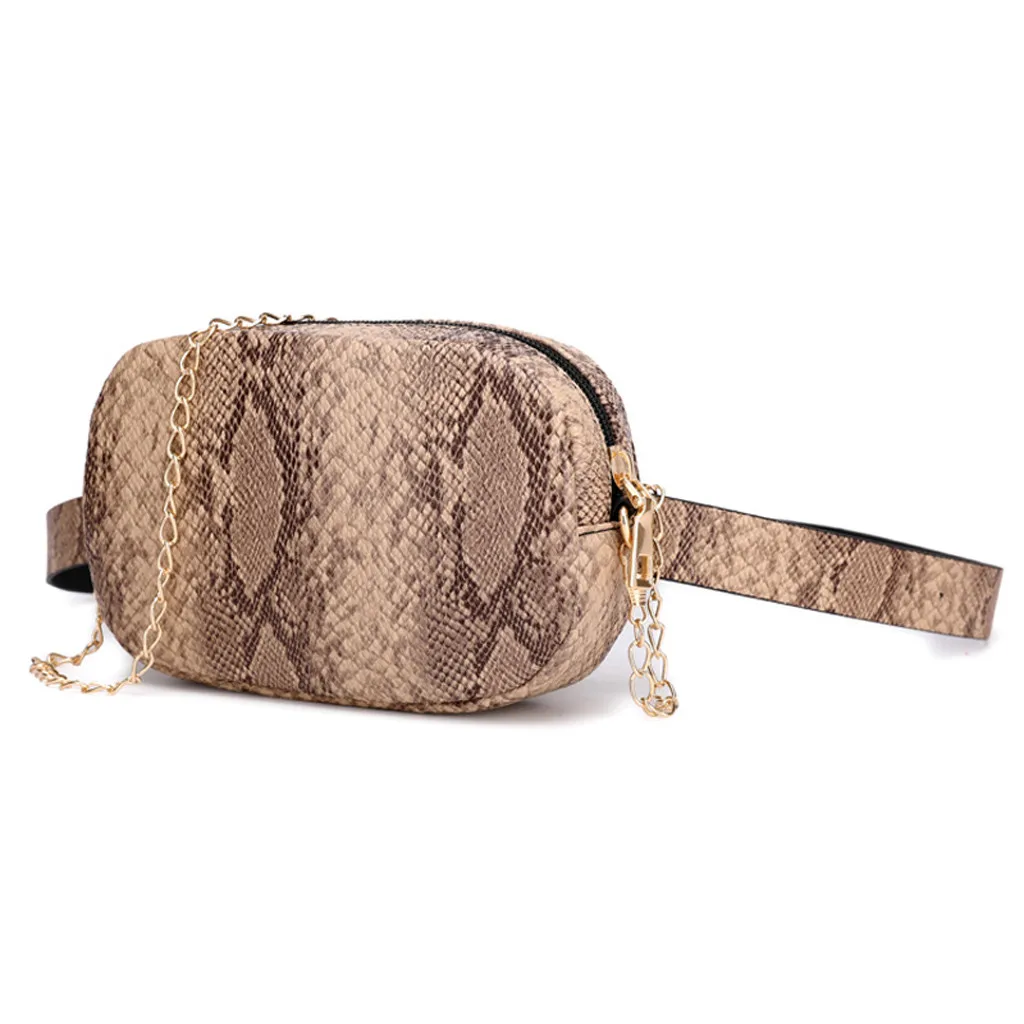 Модная сумка на пояс со змеиным принтом; женская сумка из искусственной кожи; поясная сумка;#3