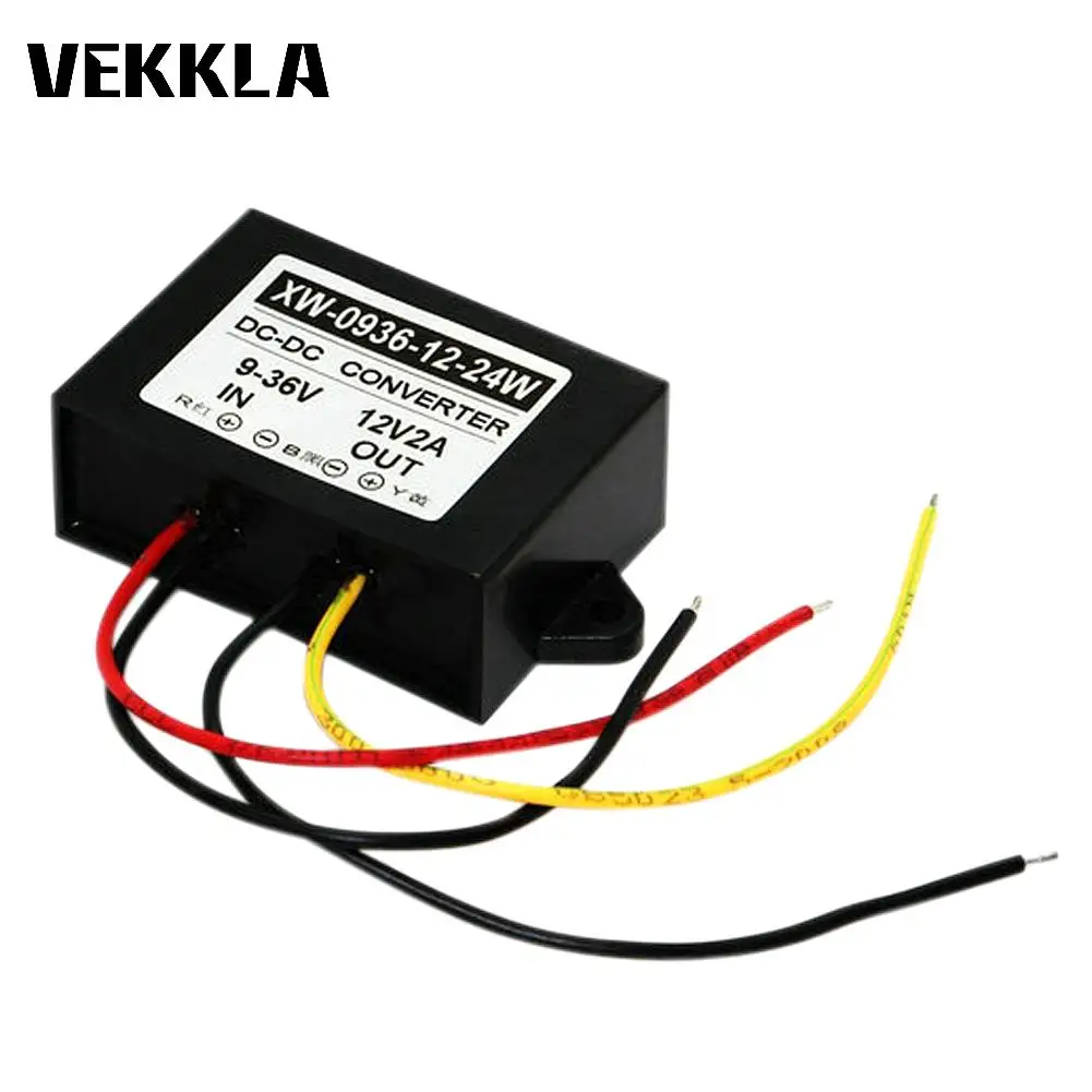 

DC Step Up/Down Adapter DC 9V/36V To 12V 2A 24W Power Supply Converter Regulator Module For DVD,LED lights,motors