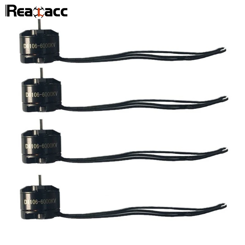 Realacc Orange85 1106 6000KV 1 S-3 S бесщеточный двигатель для RC квадрокоптера комплект рамы двигателя RC модели черный