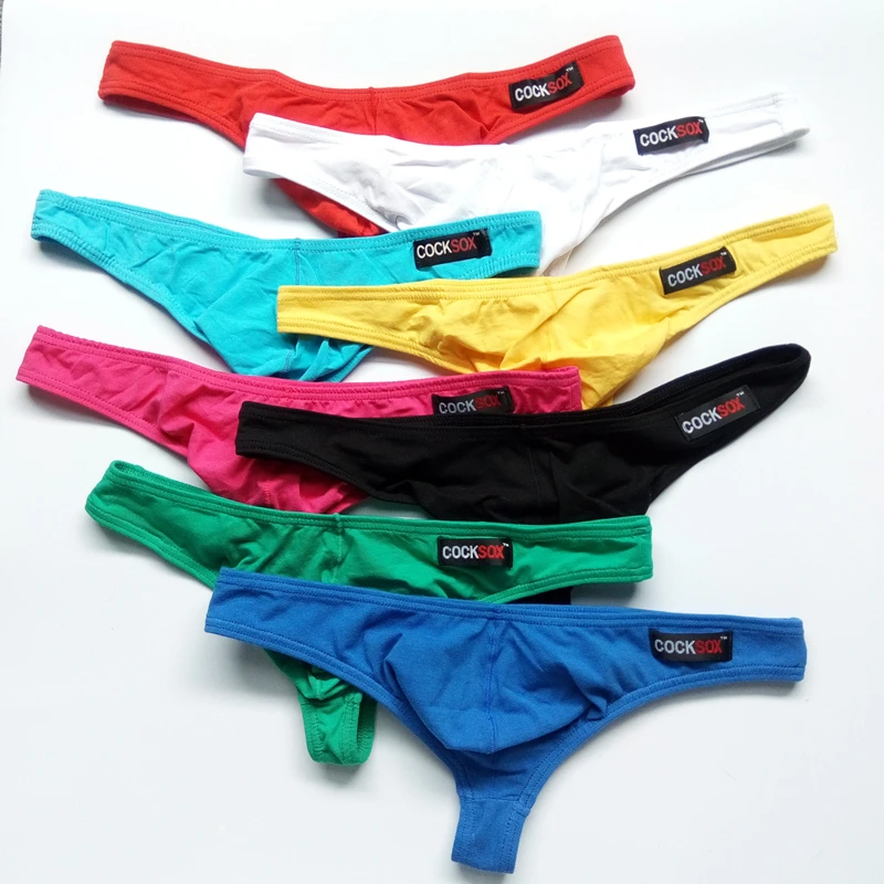 8pcs/lot Mens Sexy Underwear Briefs G String Male Panties U Convex Men Thongs Lngerie G