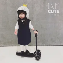 Милый самокат для детей ясельного возраста может поднимать вверх и вниз детский трехколесный велосипед на колесах для равновесия трехколесный скутеры детские