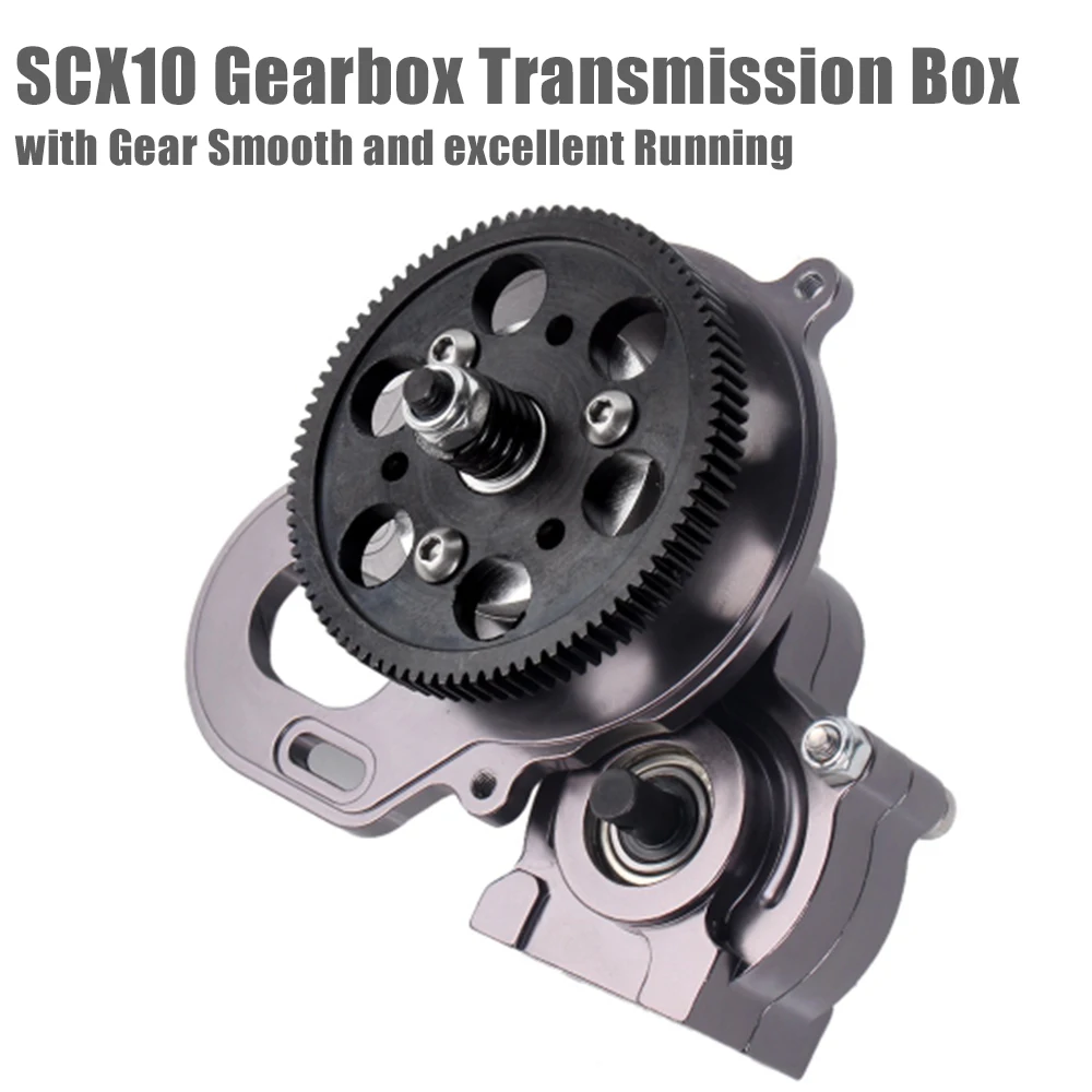 

Dust-proof Gearbox Transmission Box with Gear for 1/10 RC Crawler Axial SCX10 Upgrade RC Car Parts