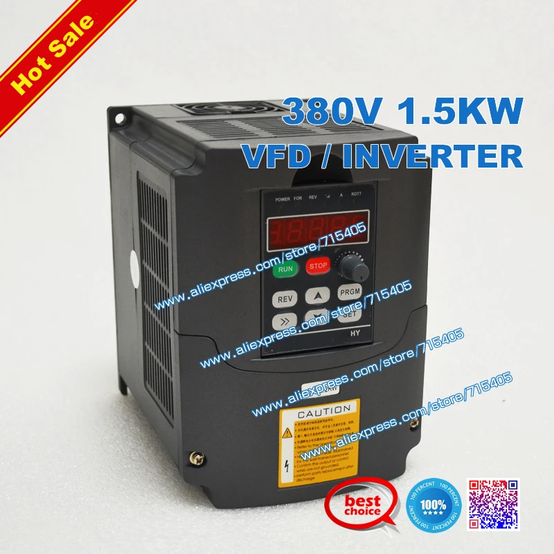 

380v 1.5kw VFD / Inverter Variable Frequency Drive CNC spindle motor driver speed controller 3HP Input output