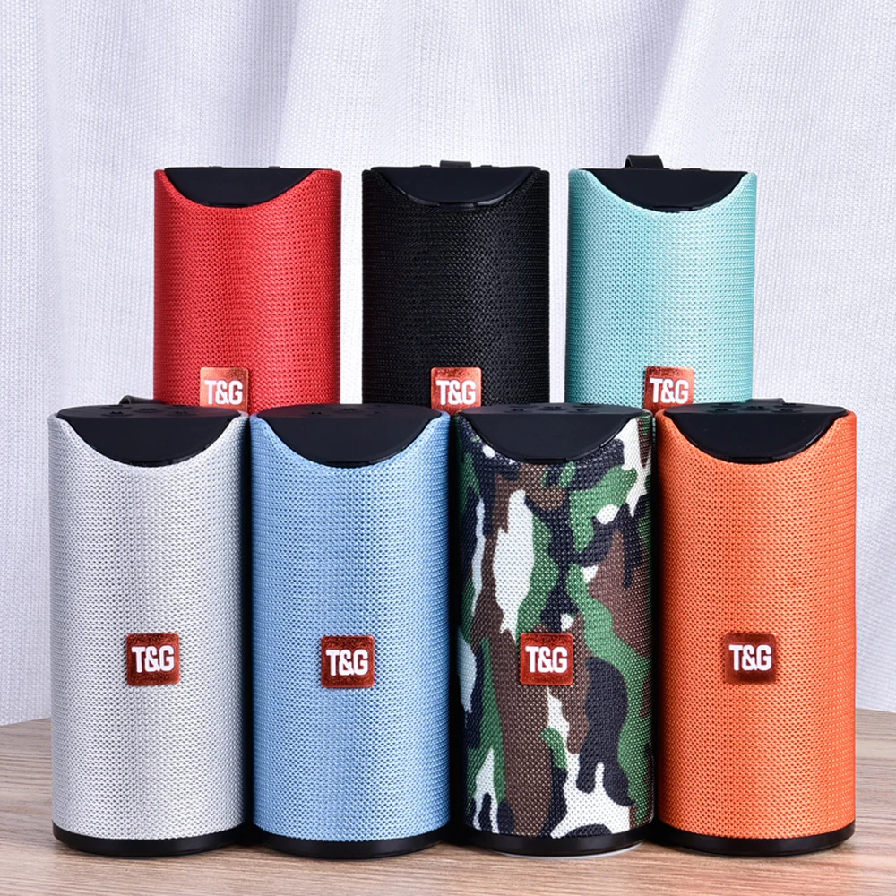 

TG113 Outboor Portable Wireless Bluetooth Speaker Stereo Speaker phone Music Subwoofer Column Speaker with TF FM MP
