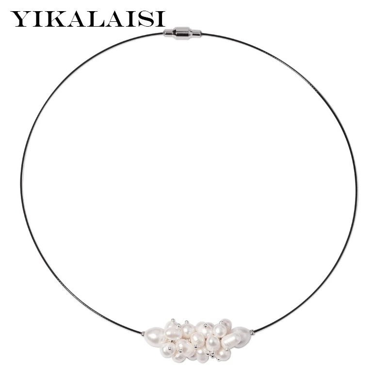 Новые модные ожерелья Чокеры YIKALAISI 2018 с натуральным пресноводным жемчугом